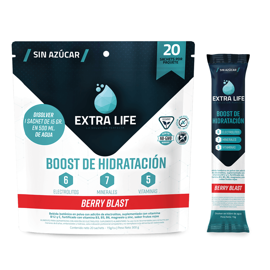 Extra Life Boost de Hidratación 10 Unidades Berry Blast