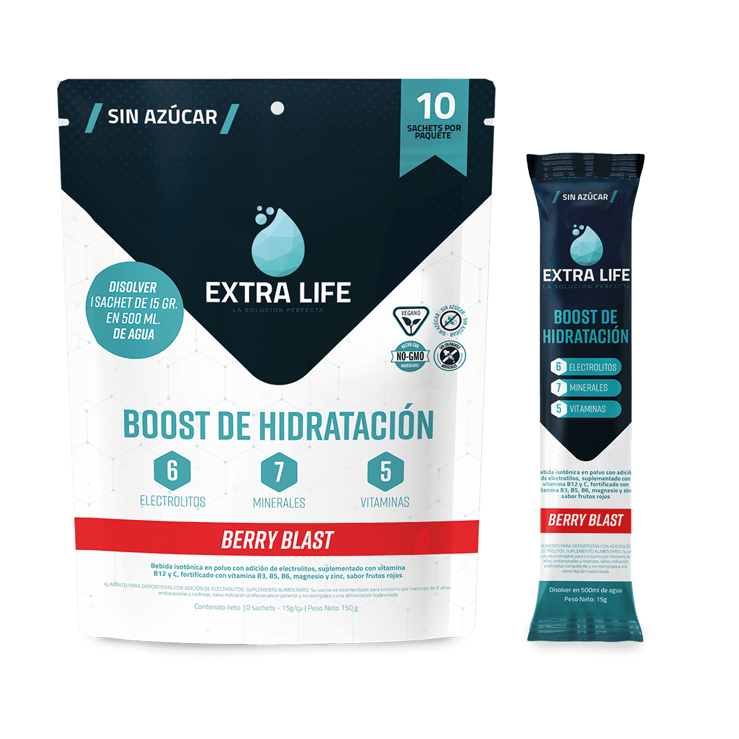 Extra Life Boost de Hidratación 20 Unidades Berry Blast