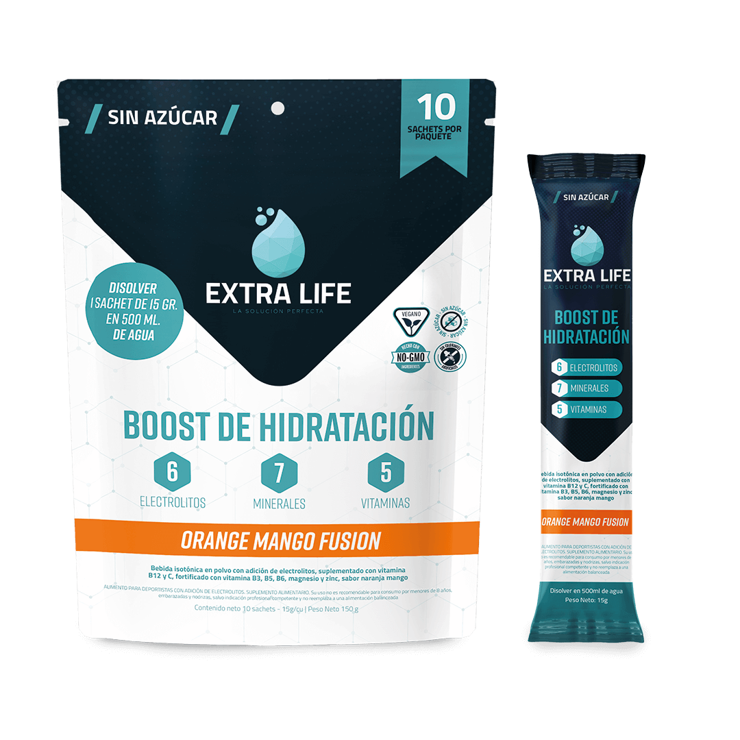 Extra Life Boost de Hidratación 10 Unidades Orange Mango Fusion
