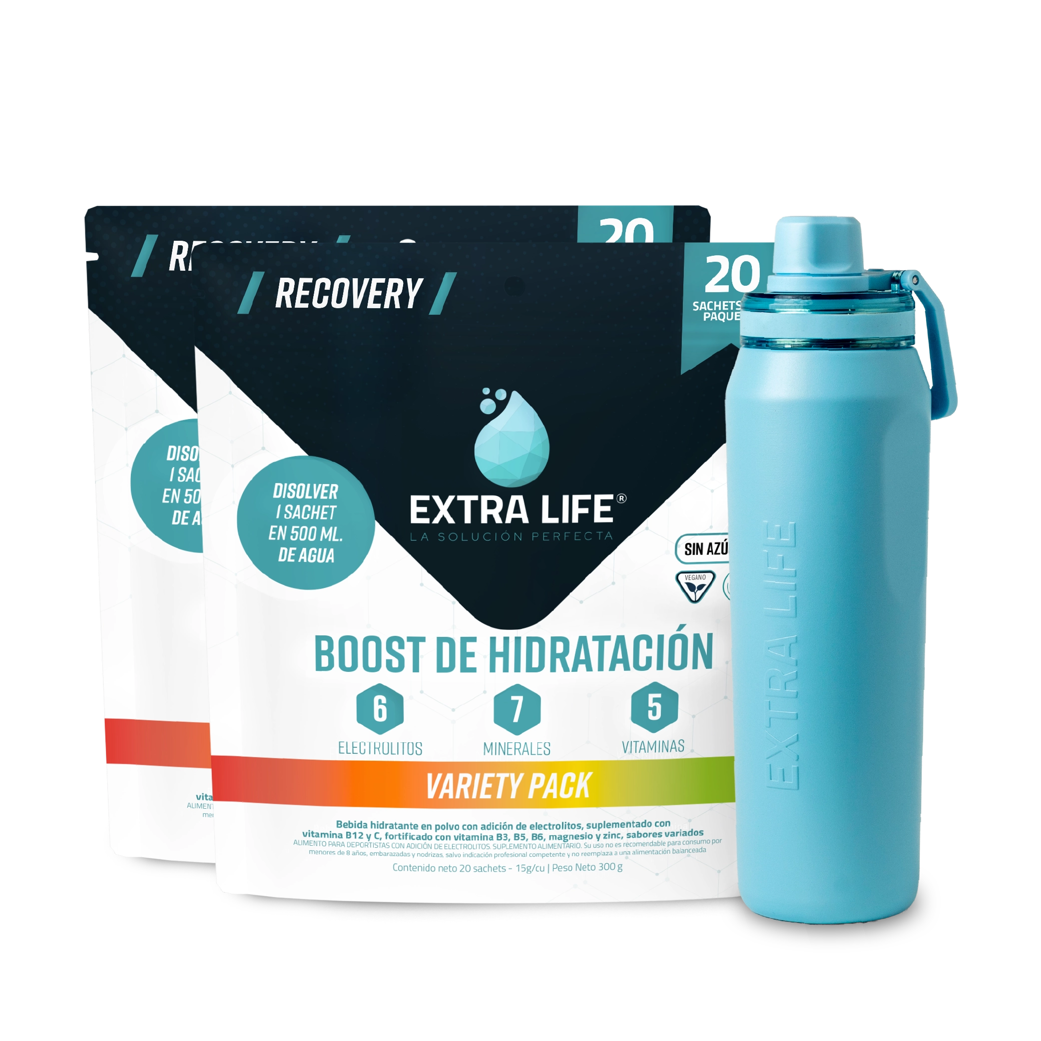 #Cantidad_40 Sachets + 1 Botella Gratis